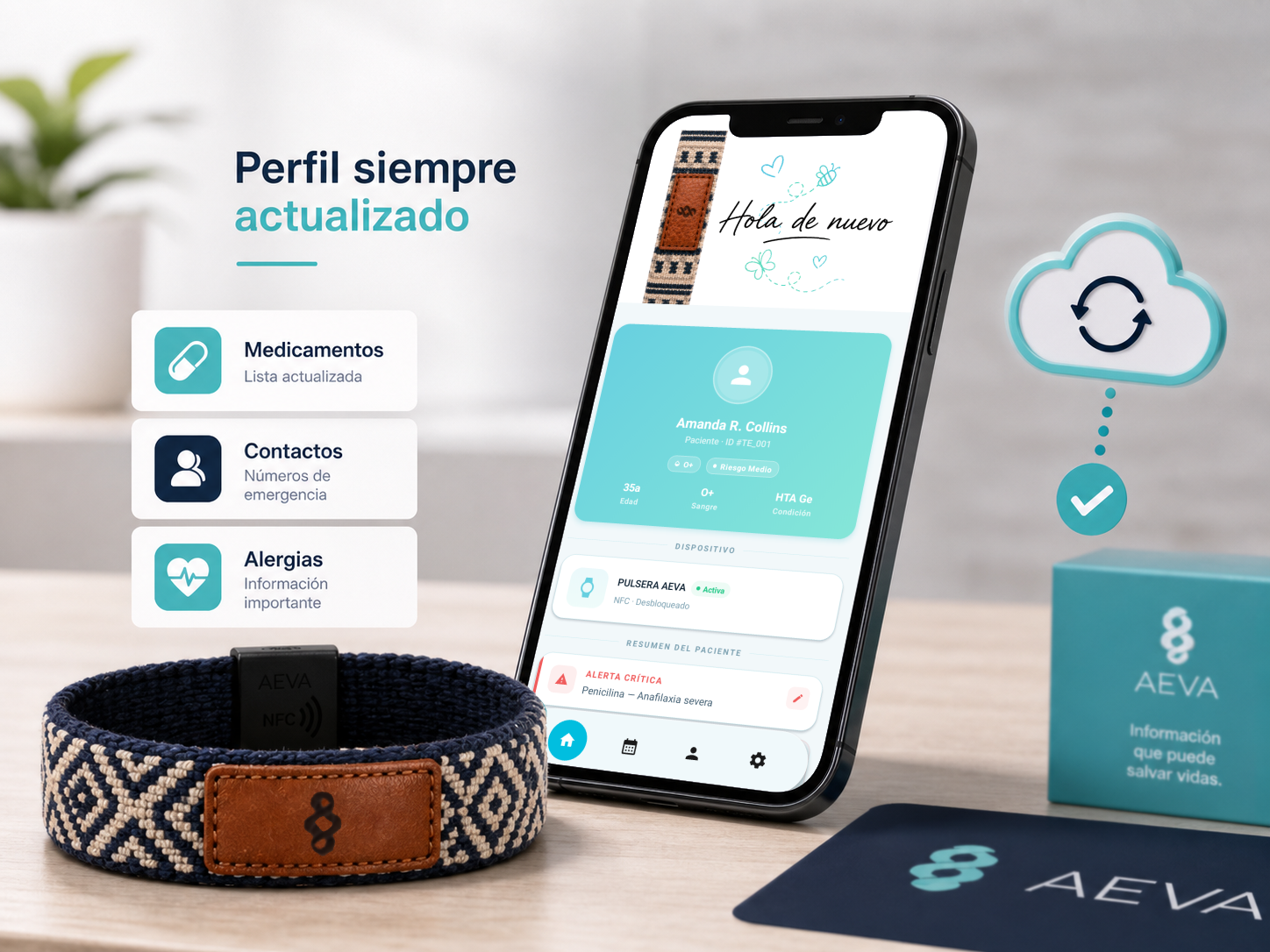 Datos médicos actualizables en AEVA